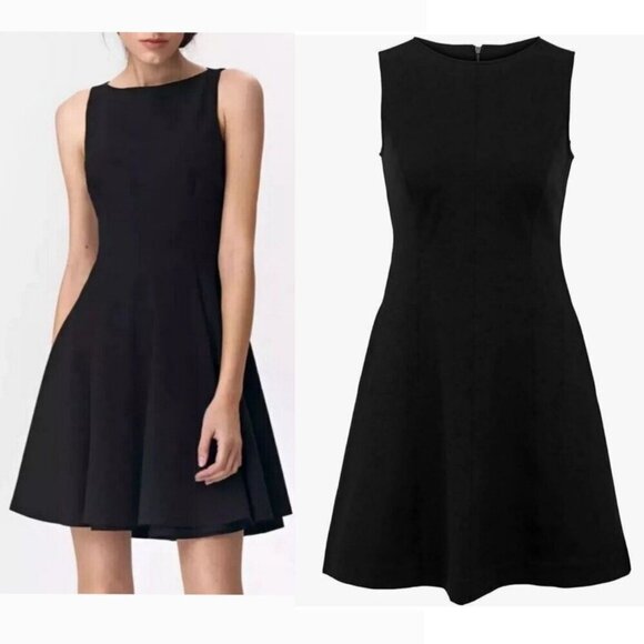 SPANX The Perfect Fit & Flare Dress in Classic Black Medium - Picture 1 of 10